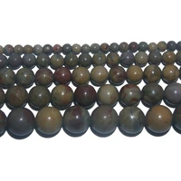 wholesale natural stone yellow rainbow round loose beads 4 6 8 10 12 mm pick size for jewelry making diy bracelet necklace