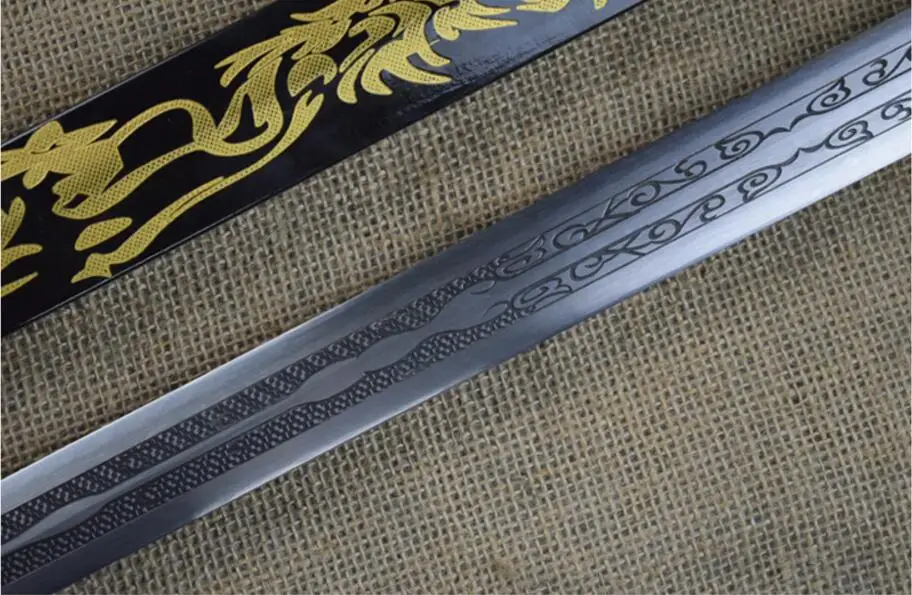 Шпага ушу ручной работы китайский KungFu Han jian лезвие из высокоуглеродистой стали