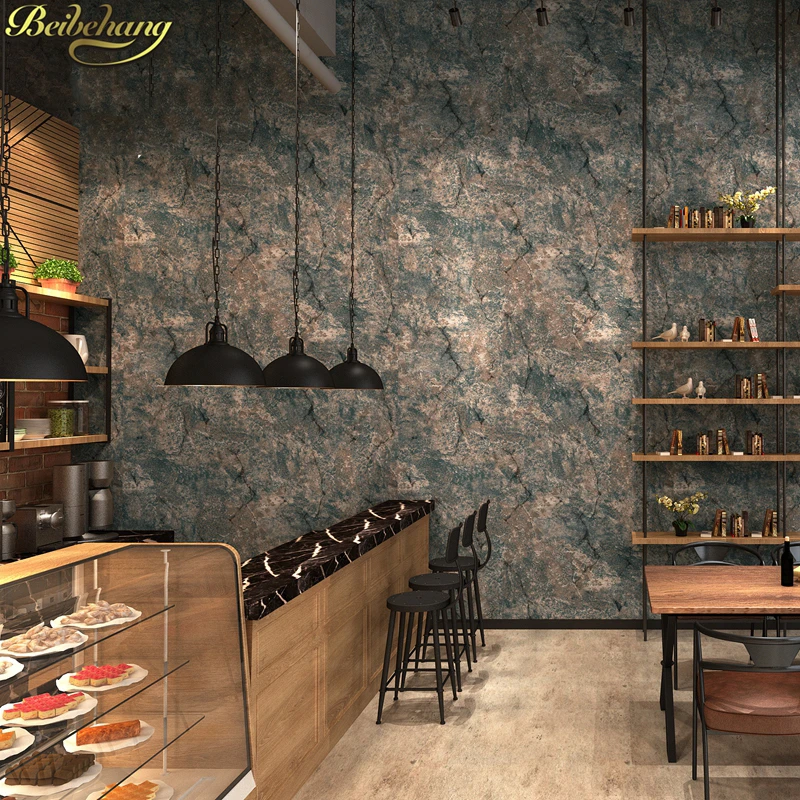beibehang papel de parede Mediterranean striped vintage vinyl wallpaper stereo 3D simple modern plain wall paper Home Decor |