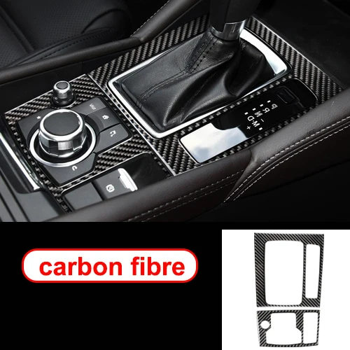 right-hand drive D Аксессуары для MAZDA 3 Axela, центральная консоль, панель передач, декоративная, углеродное волокно, автомобильная отделка интерьера, наклейки, LHD RHD стиль - Название цвета: right-hand drive D