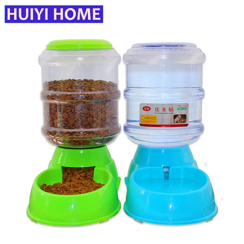 3.5л большой корм для собак Диспенсер воды миски питатель домашних животных