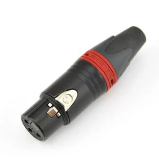 20 шт./лот NC3FXX 3 Pin MIC гнездовой разъем XLR Кабельный с красочным кольцом |