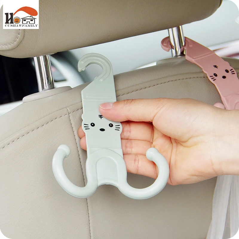 CUSHAWFAMILY 1 шт милый кот бесплатно гвоздь автомобиль висит крюк шкаф одежда вешалки
