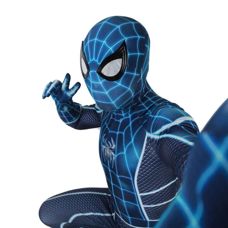 Игровой детский взрослый комбинезон PS4 Человек паук супергерой zentai косплей на