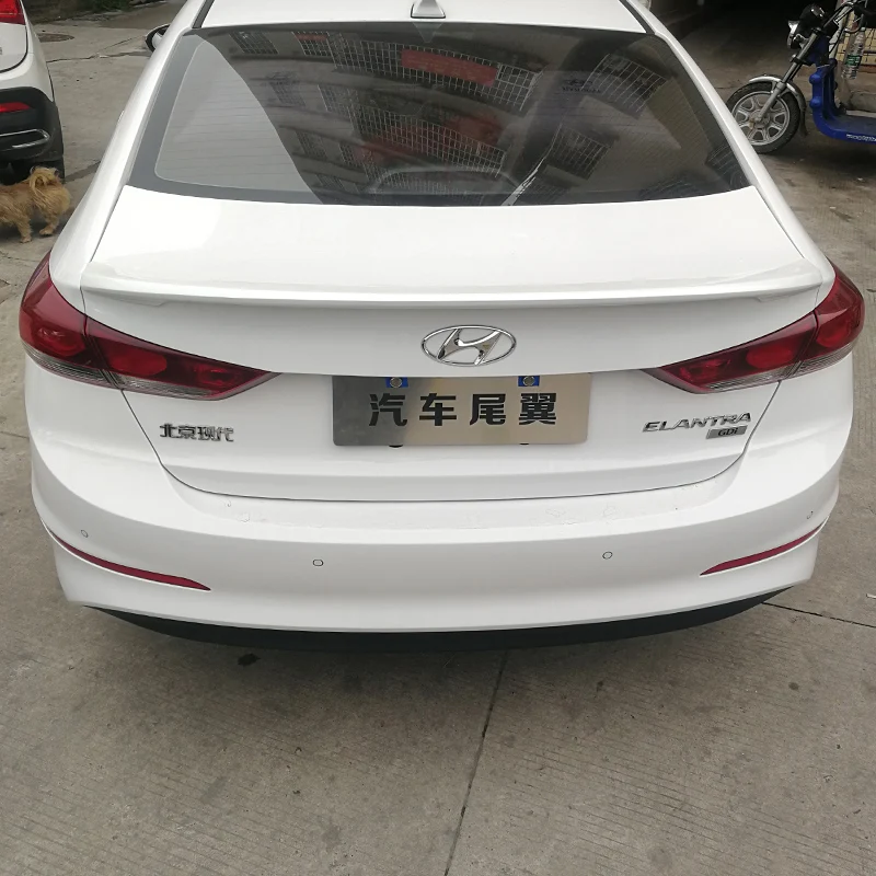 Высококачественный ABS материал для HYUNDAI ELANTRA спойлер заднего крыла автомобиля праймер цвет задний спойлер ELANTRA
