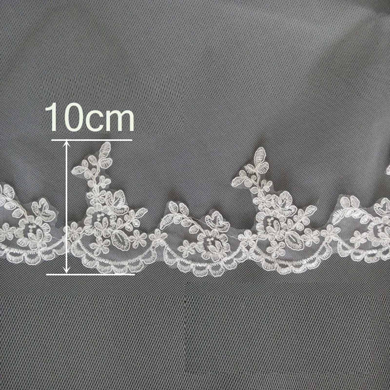 3 метров свадебная фата Кружевная аппликация тюль свадебные аксессуары | Свадьбы