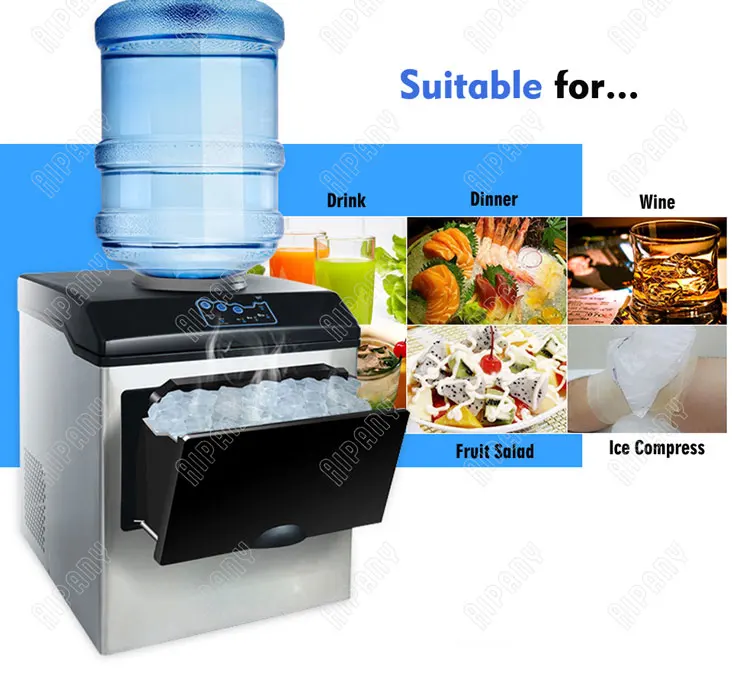 HZB25 electric bullet ice maker 25KG/24H portable ice making machine countertop ice machine silent automatic ice machine