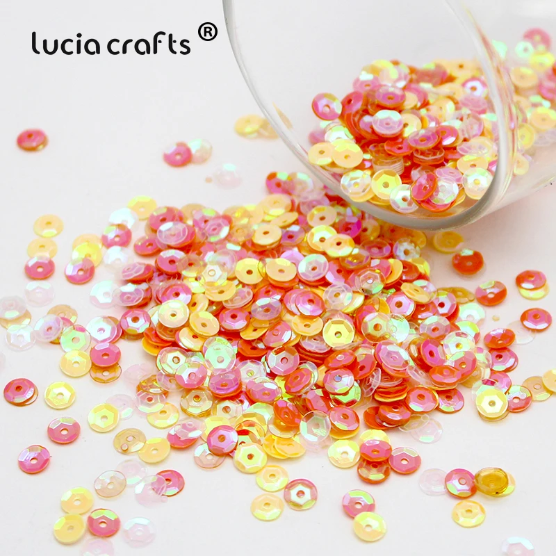 Lucia Crafts 20 г/лот 5 мм пайетки россыпью для шитья своими руками блестки одежды платья
