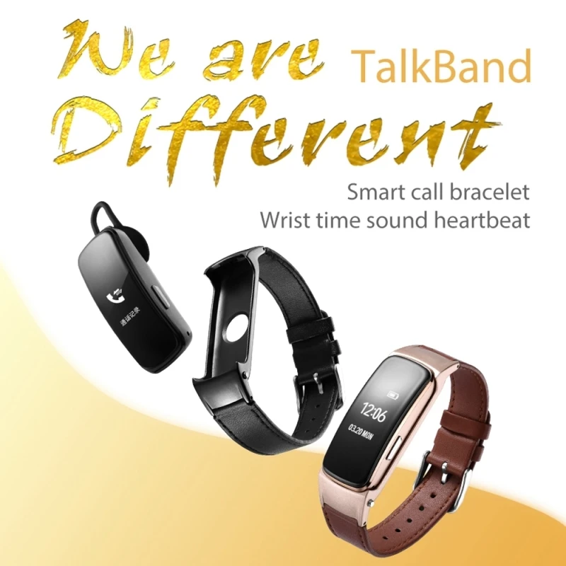 Bluetooth наушники B3 Plus с OLED экраном 0 96 дюйма|Смарт-браслеты| |