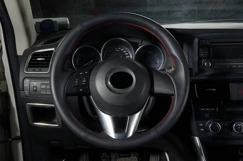 Автомобильные аксессуары кожаный чехол на руль для Mazda 6 M6 ATENZA GT 2013 2014 2015|accessories for