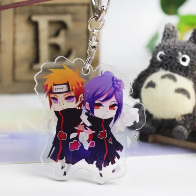 5Pcs/Lot Naruto Uzumaki Q Version Keychain Figure Model Cute Acrylic Transparent High Quality Keyring Jewelry Fans Gift | Украшения и