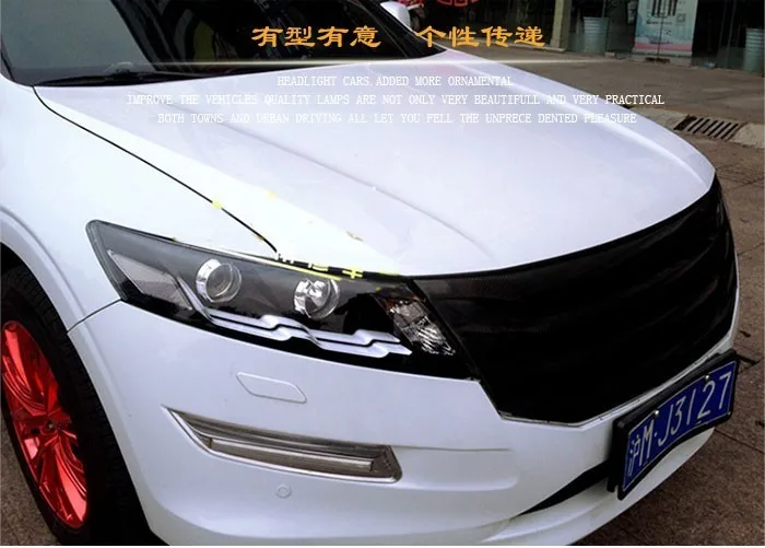 OUMIAO для Honda Crosstour головной светильник s U angel eyes DRL 2011- для Crosstour светодиодный светильник DRL Q5 bi xenon объектив h7 xenon