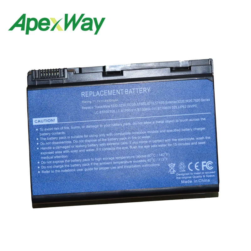 Аккумулятор для AcerExtensa 5210 5220 5235 5420 г 5620 5620Z 5630 5635 5635Z 7220 7620 грейп32 грейп34 11 1 В|battery for