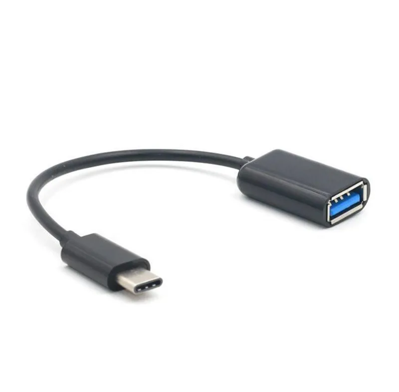 500 шт/партия черный/белый type C OTG usb адаптер кабель 3 1 штекер USB 2 0 A Женский для