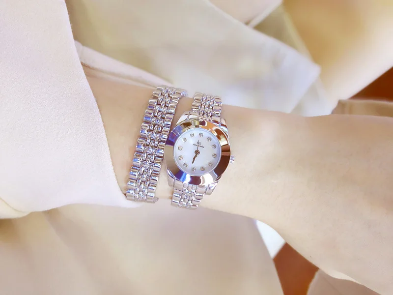 Роскошные Брендовые женские часы reloj mujer модные креативные Золотые женские кварцевые часы женские наручные часы с браслетом Relogio Masculino