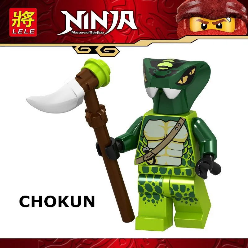 Ninjagoed 2019 фигурки комплекты Ллойд Wu кожу змеи сапожки в грохочущий фехтовальщик
