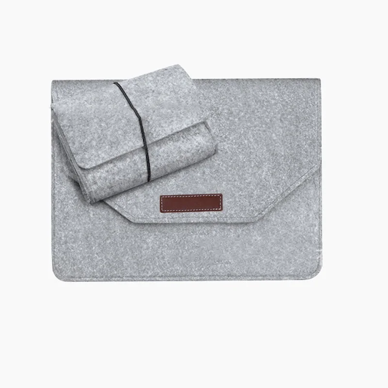Light Gray Мягкий чехол для ноутбука, чехол для Macbook Air 13 Pro retina 13 15, тонкий чехол для ноутбука с защитой от царапин, шерстяной войлок, чехол для 13,3, 15,4 дюймов - Цвет: Light Gray