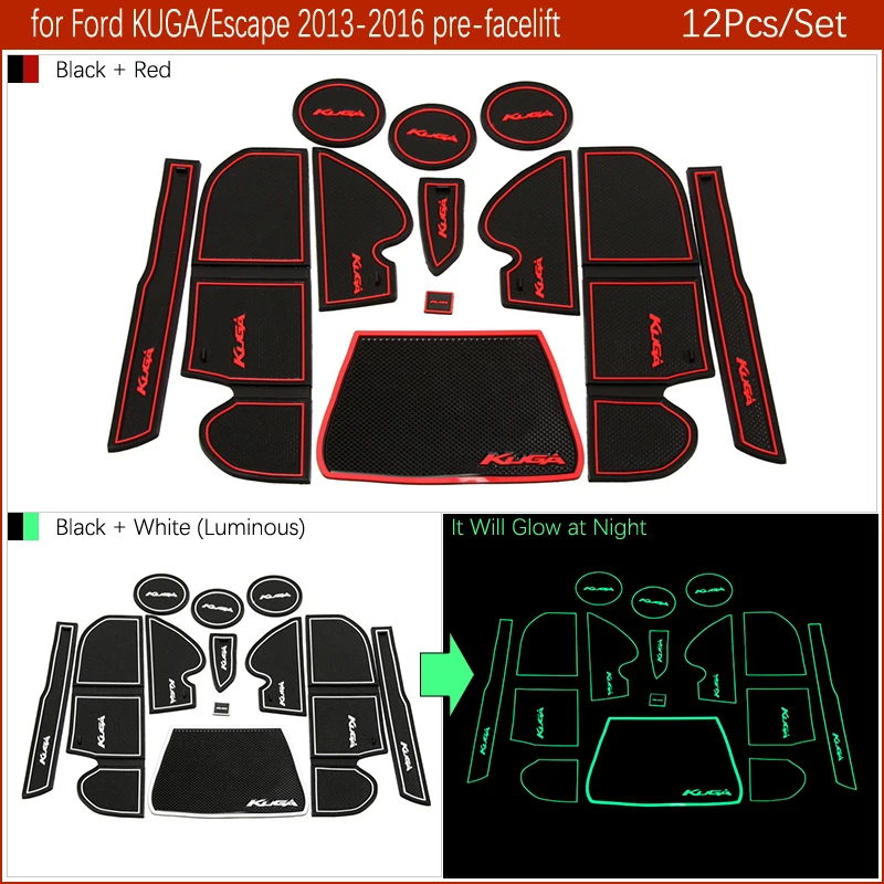 Противоскользящий коврик для разъема ворот резиновые подставки Ford KUGA 2013 2014 2015 2016