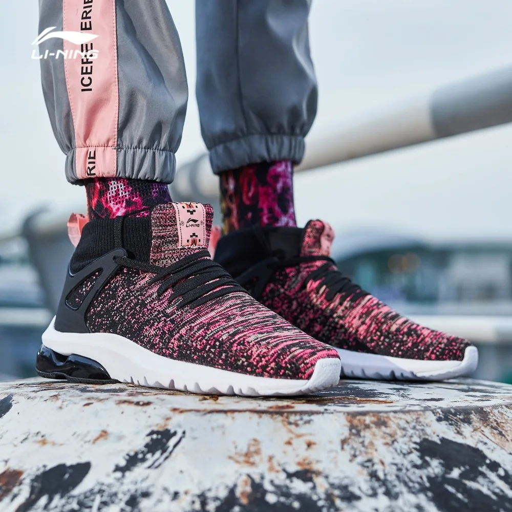 Li-Ning женская обувь BUBBLE UP II для отдыха прогулочная удобная спортивная с подкладом