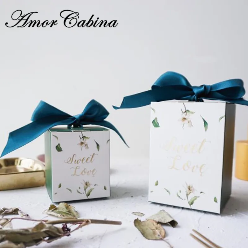 

30 шт. европейские маленькие свежие простые бронзовые леса свадьба коробка конфет бант ленты романтические как вечевечерние принадлежности...