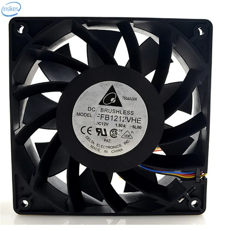 Оригинальный FFB1212VHE DC 12V 1.5A 12038 120*120*38 мм 4 провода серверный инверторный Вентилятор