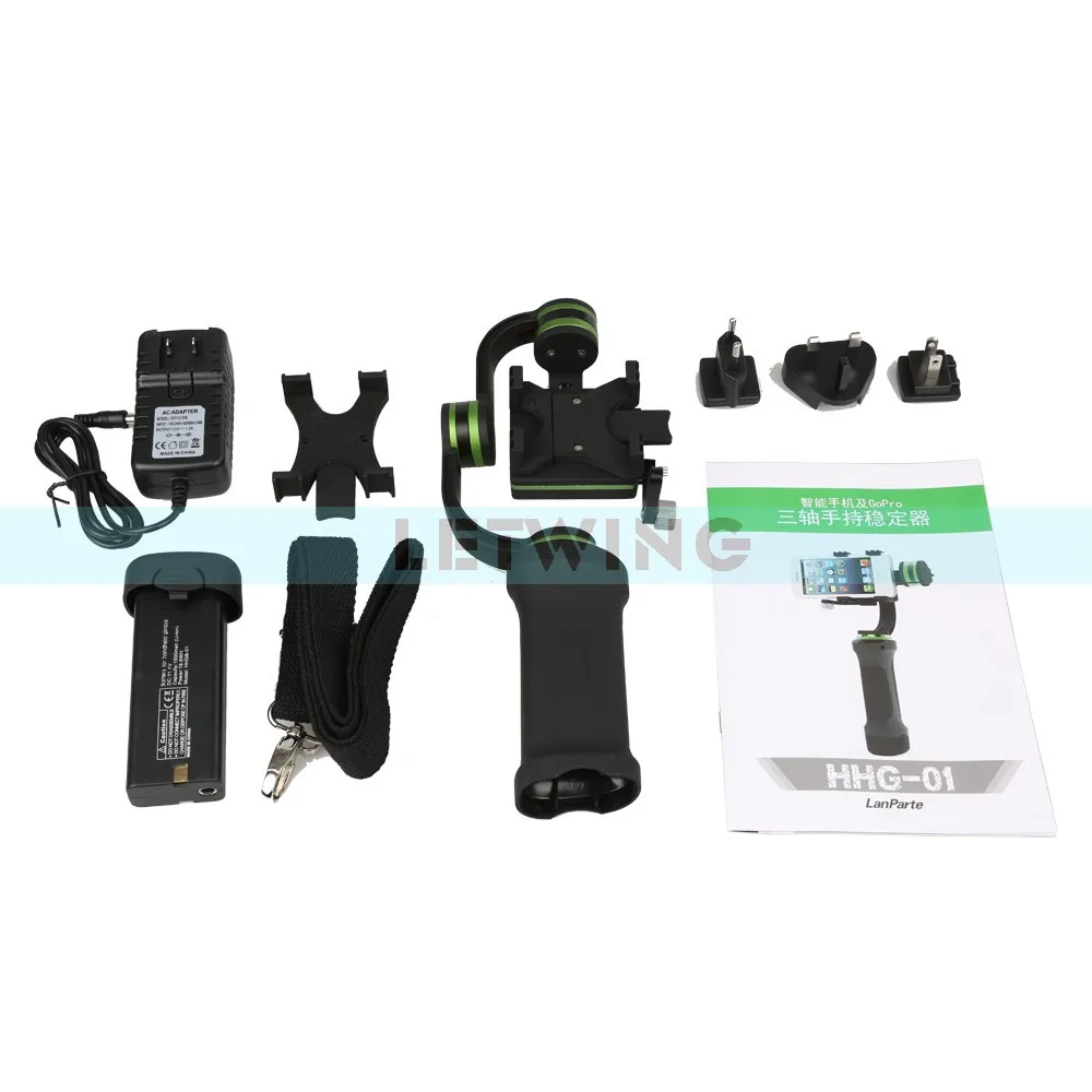 Стабилизатор Lanparte Lpt для камеры DSLR смартфона iphone 6 plus Gopro 4 3 осевой ручной