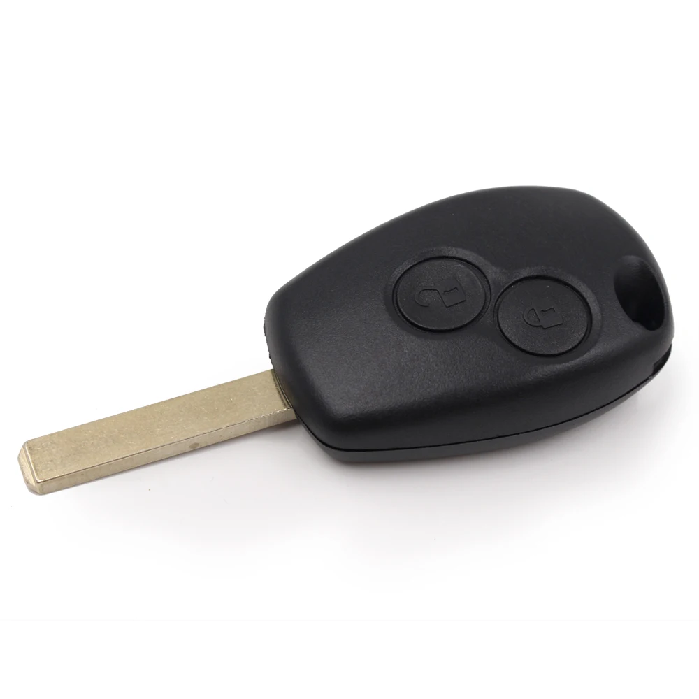 Keyecu Замена 2 кнопки дистанционного ключа оболочки для Renault Clio Modus Master Twingo с Uncut Blade