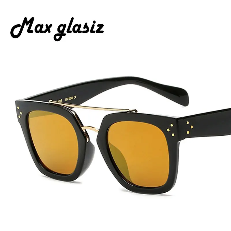 Для женщин брендовый дизайн квадратные солнцезащитные очки Новый Мода 2017 г.
