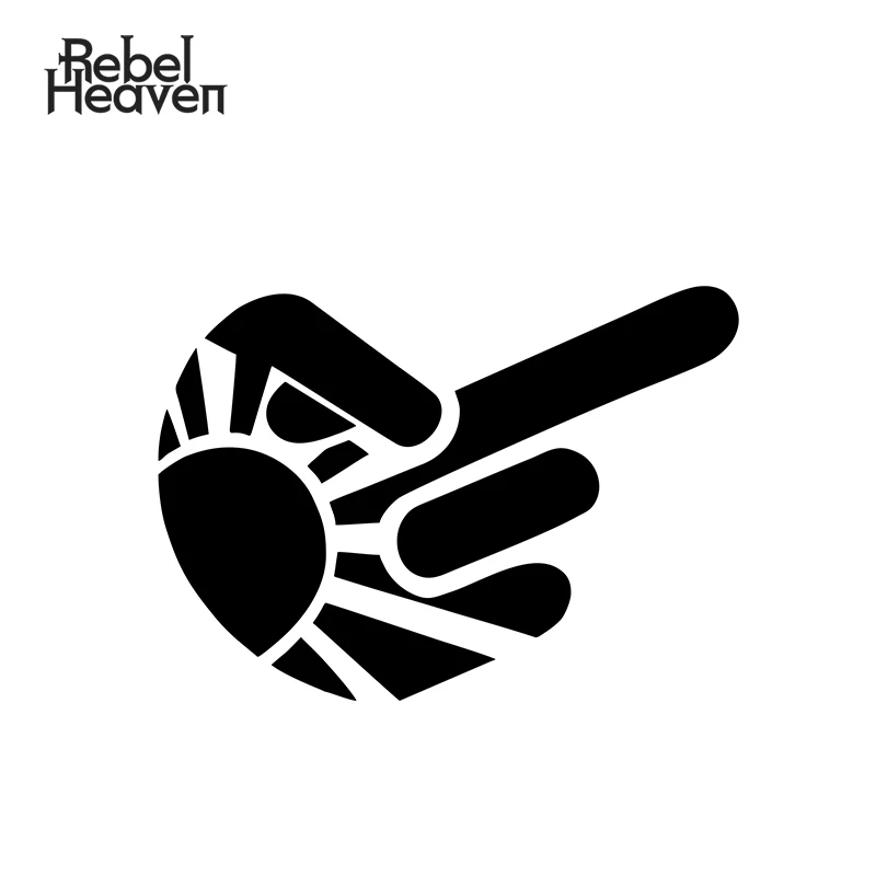 Rebel Heaven Забавный Zombie F шокер палец наклейка на мотоцикл автомобиль Стайлинг