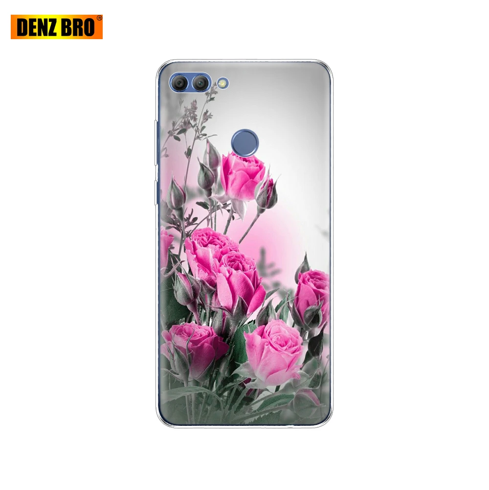 61882 Чехол для huawei P smart Enjoy 7 S, Мягкий ТПУ силиконовый чехол на заднюю панель, чехол для телефона 360, полный защитный прозрачный чехол с рисунком, бампер - Цвет: 61882
