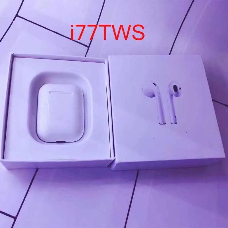 Оригинальные i77 TWS 1: 1 tws Bluetooth 5 0 Беспроводные наушники с усиленным басом для apl pk i80