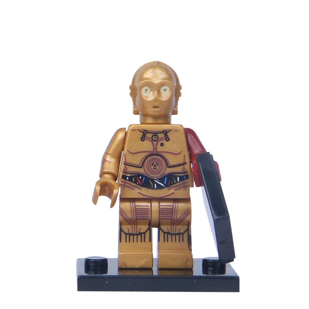 Одиночная джедай Хан йода Дарт Вейдер Obi Wan модели мини-игрушки строительные блоки Фигурки для детей