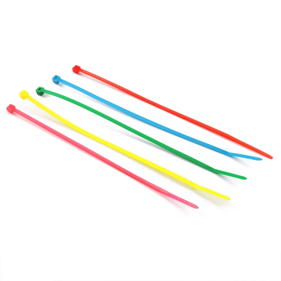3*150 мм 100 шт./пакет 6 CoIorfuI veIcro nyIon cabIe провод SeIf Iocking pIastic|zip ties|tie zipwire zip tie |
