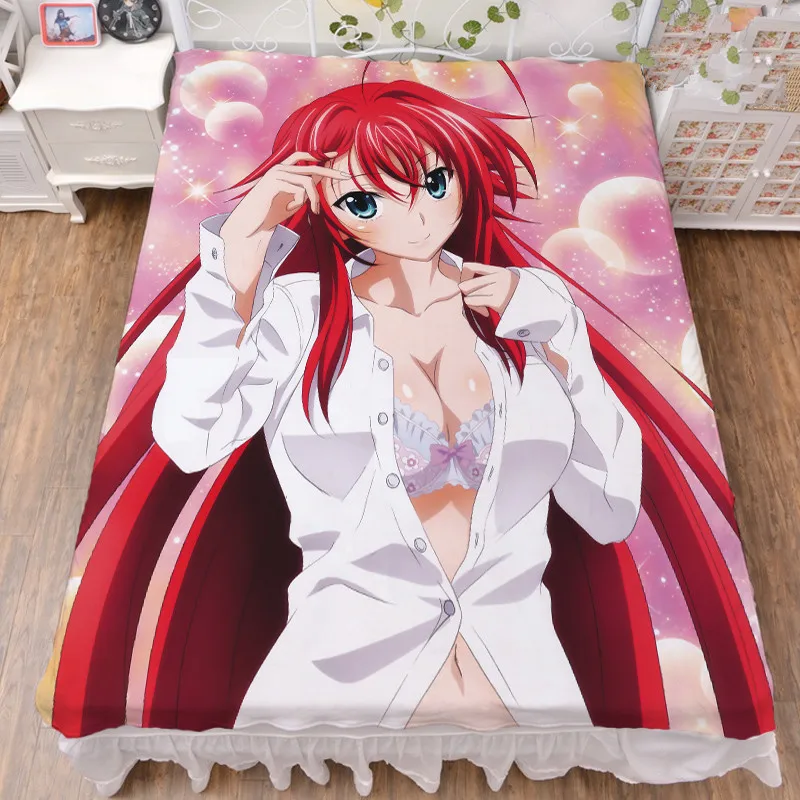 3 Аниме старшая школа DxD персонаж сексуальная девушка Rias Gremory Toujou Koneko постельное белье из молочного волокна и фланелевое одеяло летнее одеяло 150x200 - Цвет: 3