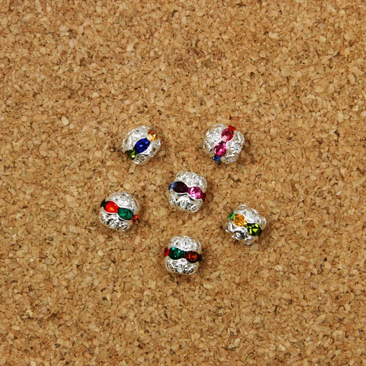 Хит продаж модные Хрустальные шарики смешанных цветов около 10 шт./лот|beads 6mm|fashion