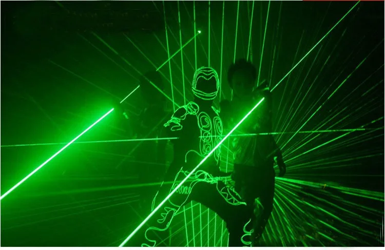Зеленая лазерная указка с двойной головкой зеленый лазерный меч для dj вечерние