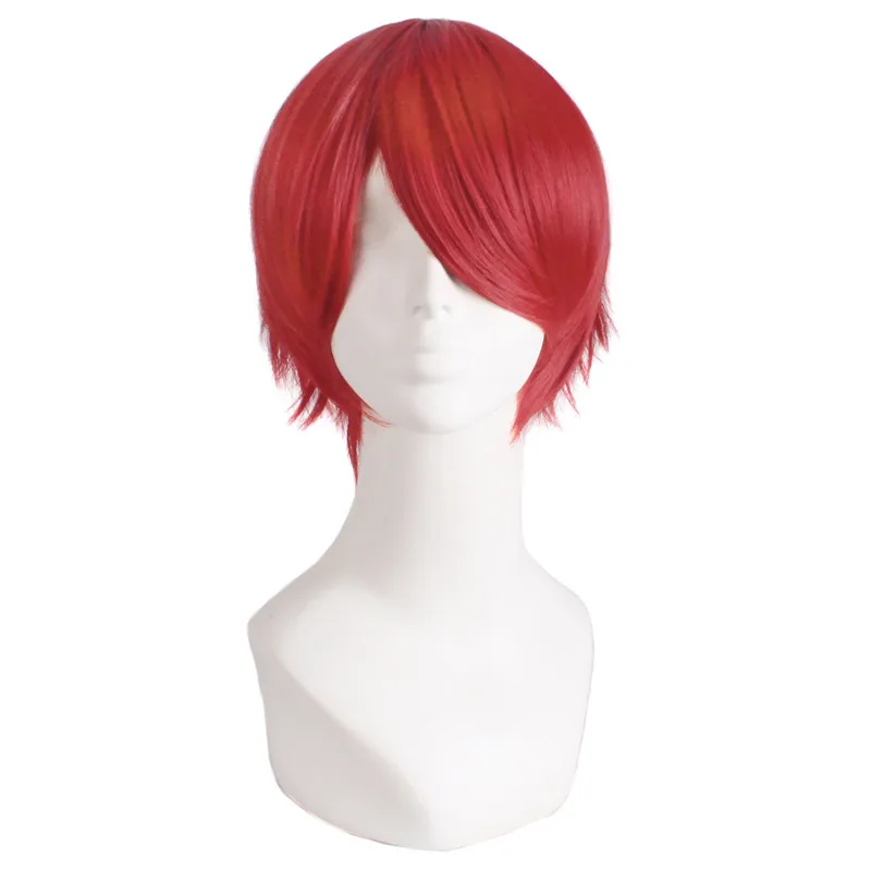 KILLING Class Akabane Karma Аниме игра костюм для вечеринки парик 30 см красные короткие