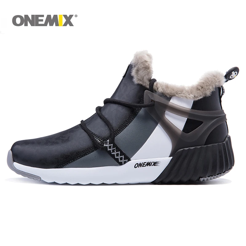 Onemix мужские треккинговые ботинки зимние ботинки сохраняющие тепло противоскользящие водонепроницаемые уличные ботинки Горные ботинки удобные мужские треккинговые