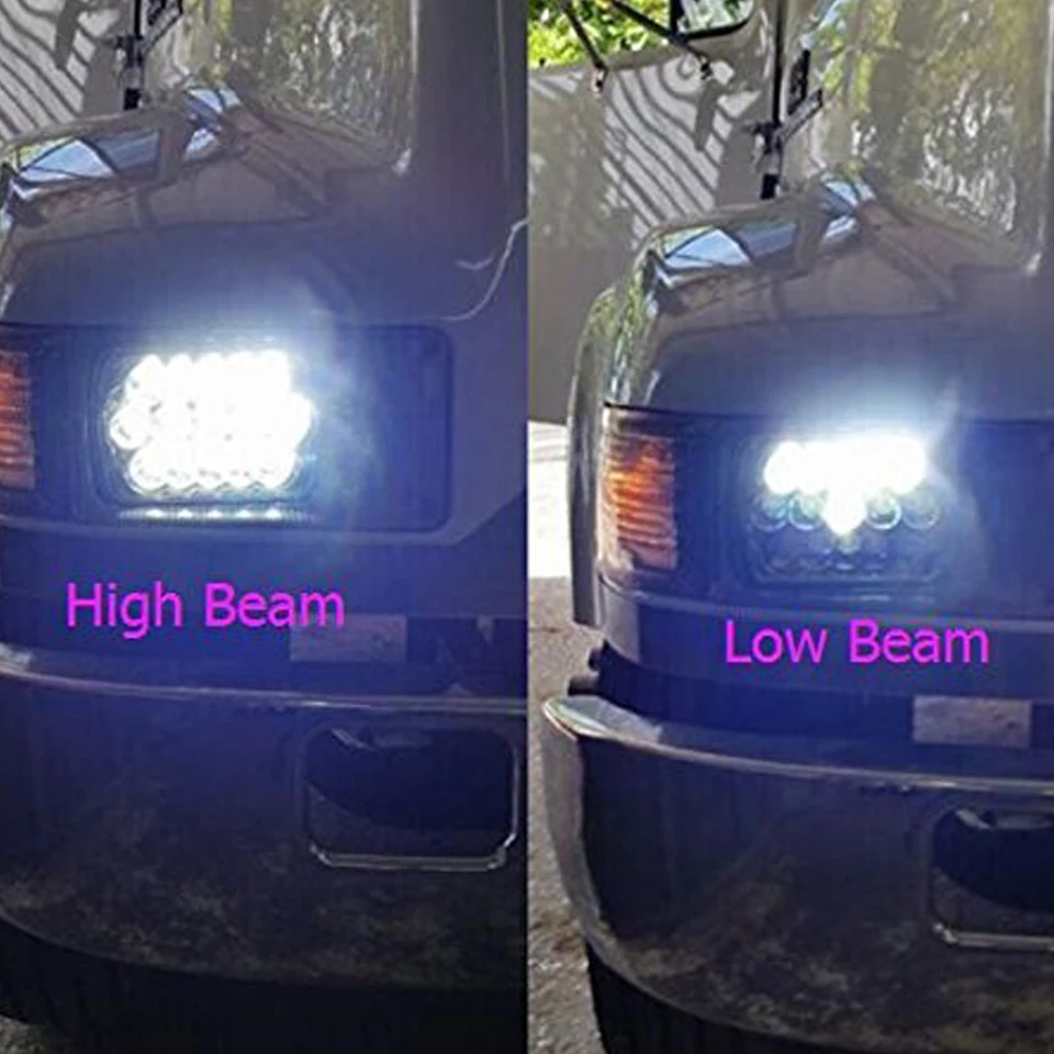

1 pcs 7*5 Inch led headlight for truck / 7 inch 45w white H/L beam light H4 Led car driving lights off road for jeep YJ 86-95