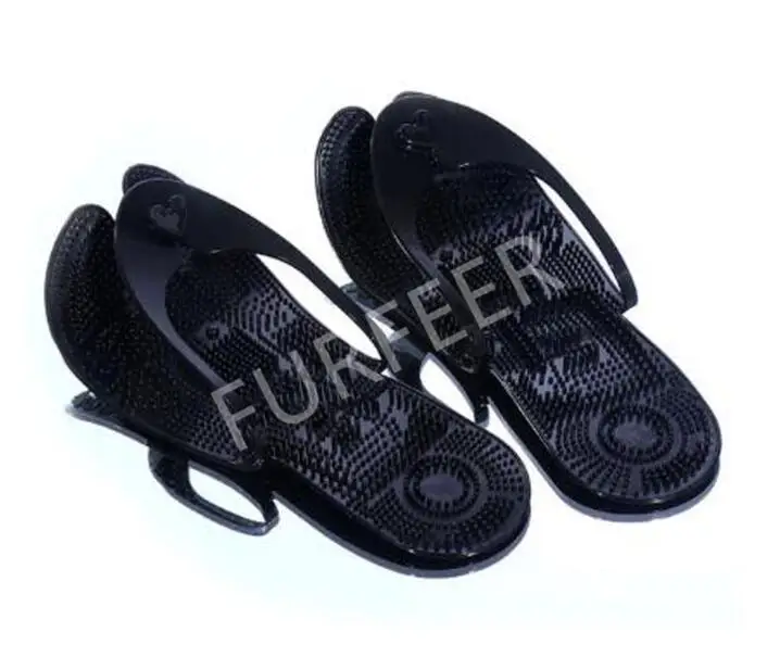 As shown Men's Summer Swimming Beach Flip Flops Traveling Airplane Hotel Shoes Home Massage Slippers Men Foldable Slides Outdoor Sandals - Цвет: As shown