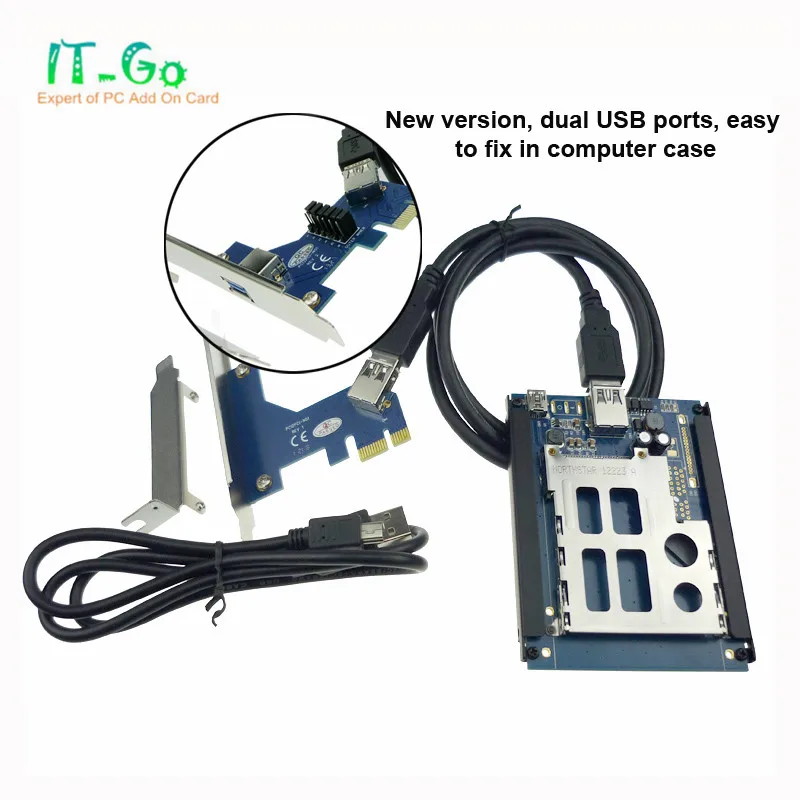 IT-GO HyperDuo PCI-E x4 SATA RAID Card контроллер SATA3 адаптер PCI Express на 3 порта SATA 1 порт NGFF Riser Card
