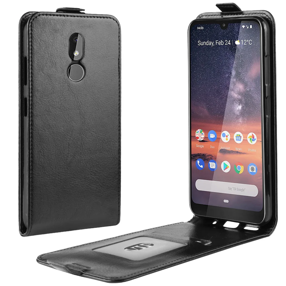 Кожаный чехол-кошелек для Nokia 3,2 с подставкой и держателем для карт, чехол для телефона, откидная крышка для Nokia 2,2, Вертикальный чехол для телефона