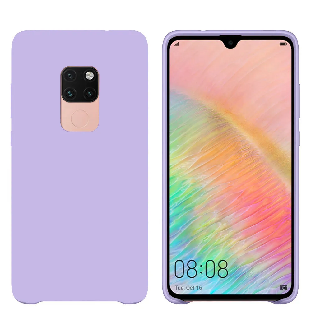 Для huawei mate 20 Pro Чехол, мягкая Жидкая силиконовая задняя крышка для huawei mate 20 X Nova 5 чехол 10 Pro P20 P30 Lite противоударный чехол