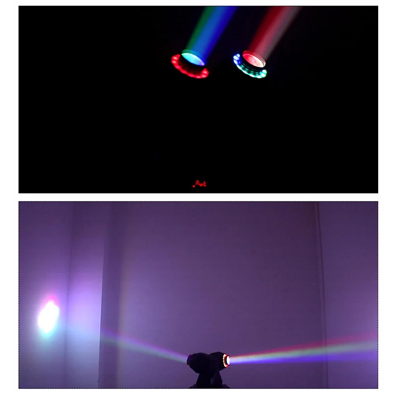 LED Moving Head Light двухлучевой свет с 2 шт. лампы бусины 30 Вт RGBW гладкий цвет для сцены