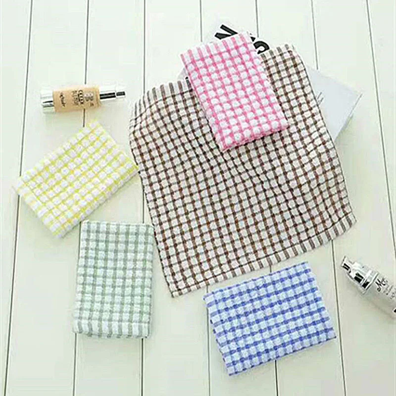 Прочный хлопок Square хлопковые влагопоглощающие Кухня стирка Полотенца дать