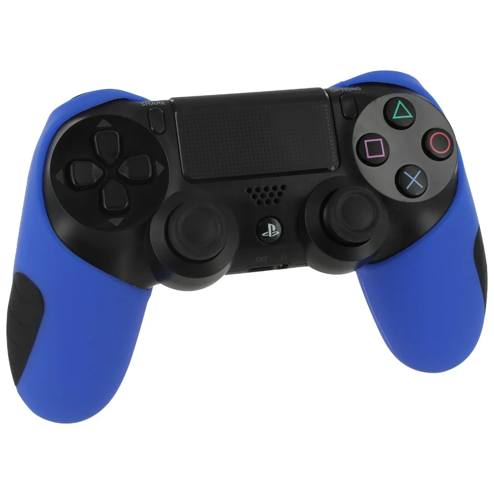 Нескользящий Силиконовый чехол для контроллера PlayStation 4 PS4 Dualshock геймпада синий