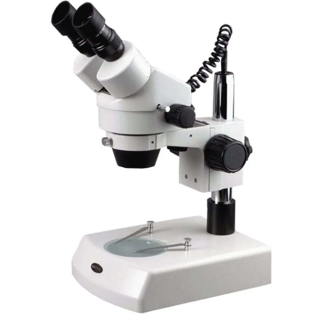

Binocular Stereo Zoom Microscope--AmScope Supplies 7X-45X Binocular Stereo Zoom Microscope with Dual Halogen Lights