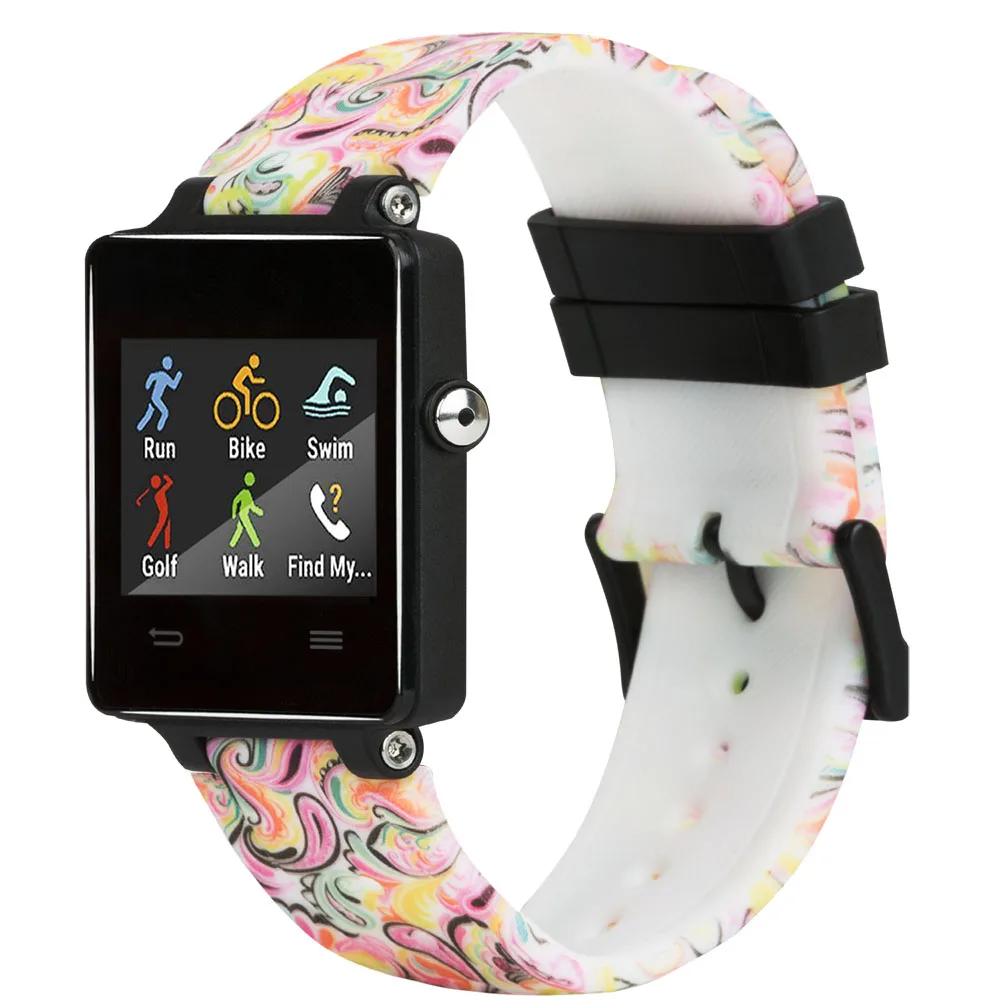 Pattern C Baaletc для Garmin Vivoactive Ацетатный ремешок мягкий силиконовый сменный фитнес-браслет с застежками для Garmin Vivoactive - Цвет: Pattern C