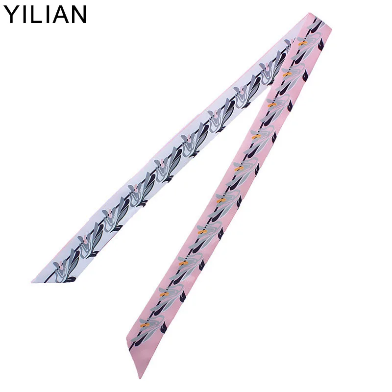 Мы фабрика цветочный принт шелковый длинный шарф мода 2020 новый дизайн шеи