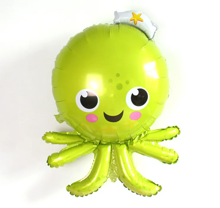 octopus 1 шт. воздушные шары из фольги в виде животного День рождения украшения Дети океан рыба глобс надувные игрушки Детские душ животные вечерние шары - Цвет: octopus